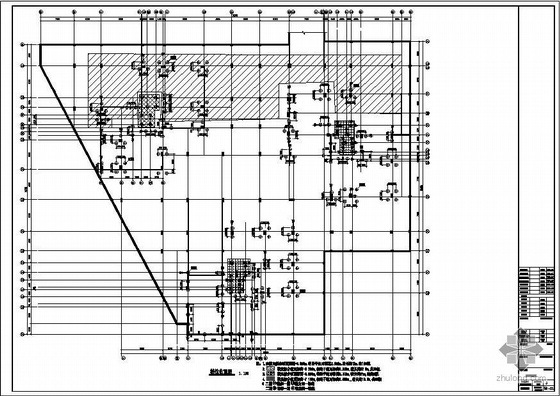异形柱别墅结构图资料下载-南京某带转换层异形柱结构图