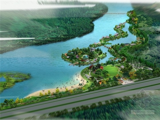 江西公园设计文本资料下载-[江西]滨江现代都市生态湿地公园景观规划设计方案