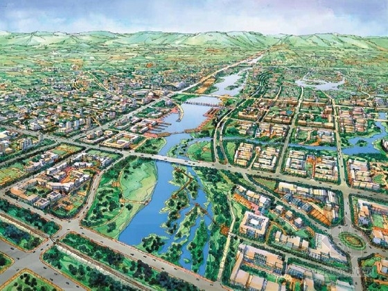 内蒙古绿地系统规划案例资料下载-[内蒙古]城市两岸地区总体概念规划设计方案