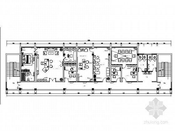 单位办公空间资料下载-[南京]国有设计单位设计4S店办公室室内设计施工图