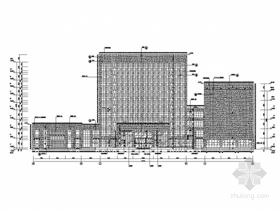展览馆幕墙工程图纸资料下载-[浙江]10层框剪结构档案馆幕墙工程施工图（玻璃、石材幕墙及计算书）