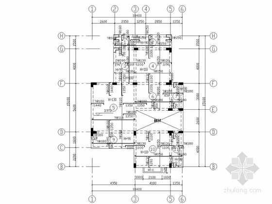 三层小别墅的建筑施工图资料下载-三层框架结构别墅结构施工图（含建筑图）