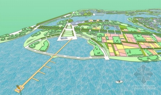 [厦门]海湾绿岛园会展区总体景观规划设计-花之岛效果图 
