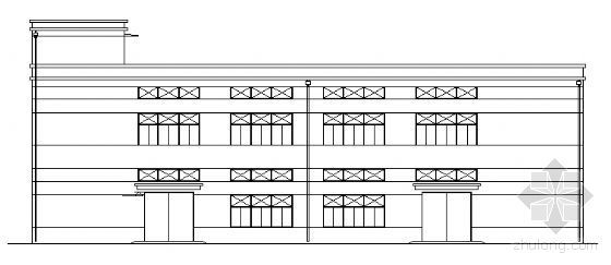 二层厂房建施图资料下载-某二层框架厂房建筑施工图