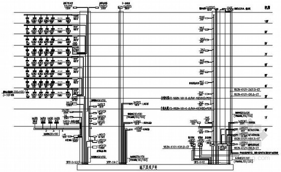 四层框架老年公寓资料下载-十层老年公寓电气系统图纸