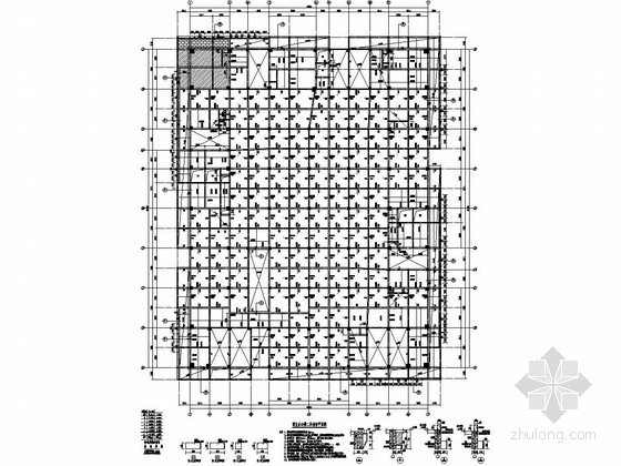 商业办公楼dwg资料下载-[浙江]地上五层框架结构商业办公楼地上部分结构施工图