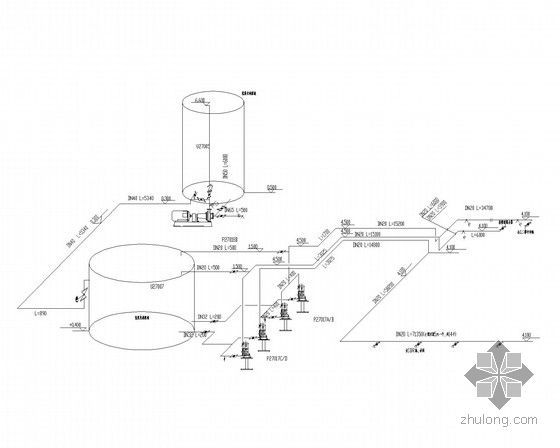 [河南]醋酸项目配套污水处理工程工艺竣工图-氢氧化钠溶液加药管线系统图