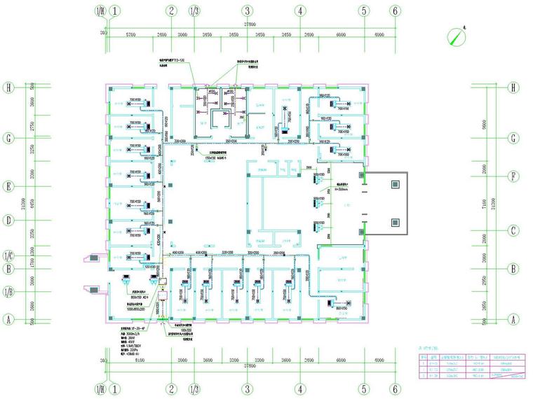 风机盘管建筑图例资料下载-[江西]多层综合楼公共建筑空调通风及防排烟系统设计施工图