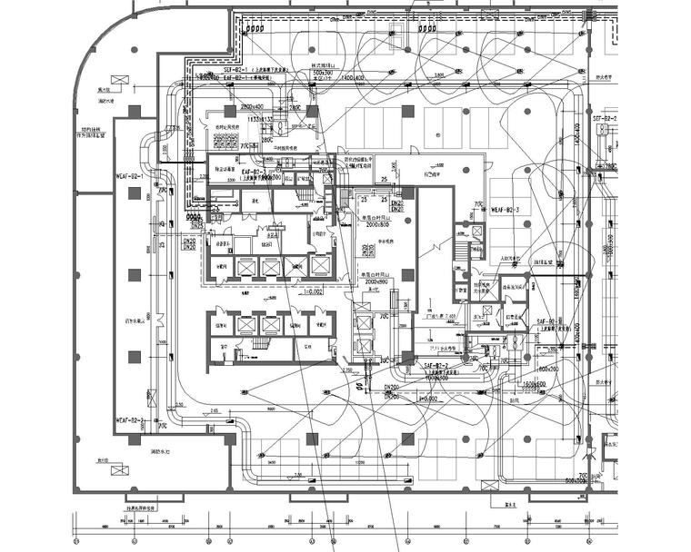 电塔施工图资料下载-天津某高档写字楼暖通施工图