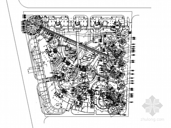 园林景观花园CAD资料下载-[东莞]花园小区园林景观工程施工图