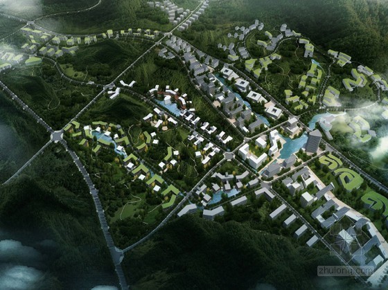 科技城地块概念性规划文本资料下载-[杭州]某科技城概念性规划及城市设计