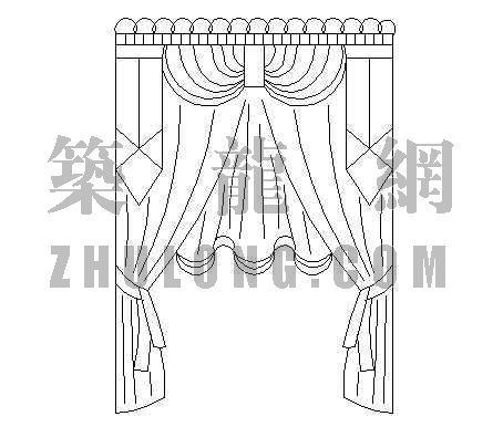 能够做普通的工程模型资料下载-普通窗帘