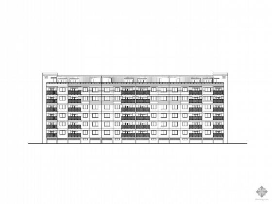 砖混板式住宅资料下载-[衢江]某六层板式坡顶住宅建筑施工图