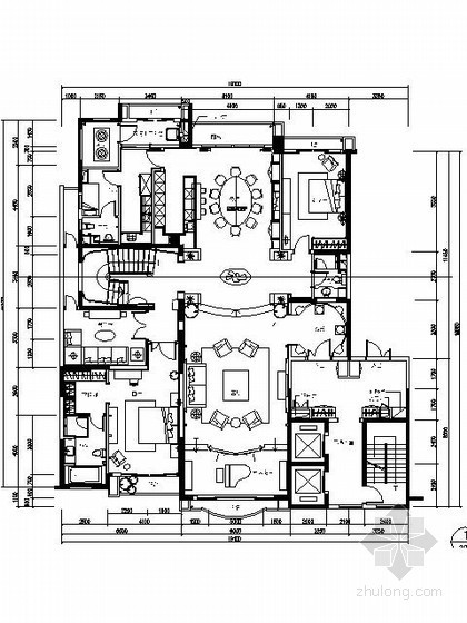 护栏191张资料下载-[香港]知名楼盘复式样板房施工图（含实景）