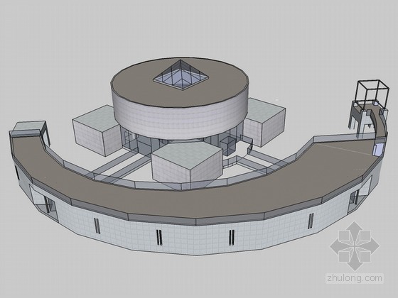 [丹下健三]作品SketchUp建筑模型- 