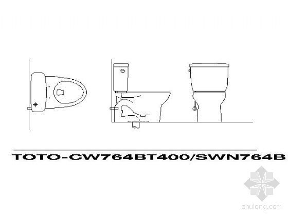 CAD办公桌三视图资料下载-精品卫浴用品三视图