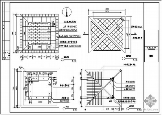 钢筋混凝土草亭资料下载-某草亭建筑结构设计施工图