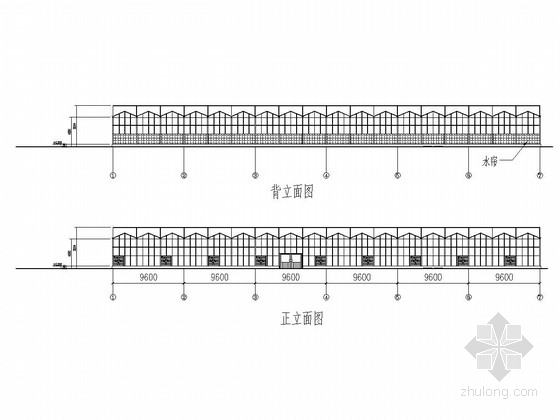 广场玻璃观光电梯建筑图纸资料下载-玻璃温室结构施工图