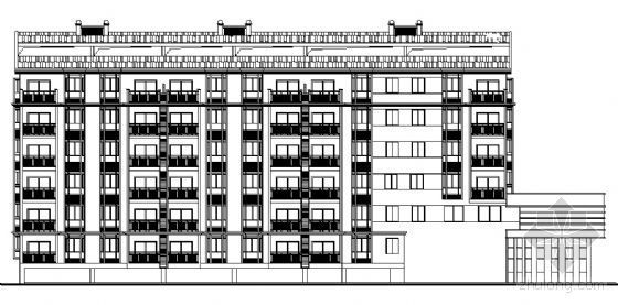 沿街9层商住楼资料下载-某住宅小区——3号商住楼单体建筑施工图