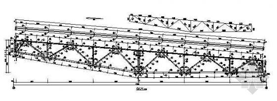 钢屋架与屋面连接设计资料下载-17米鱼腹式钢屋架详图及屋面布置图