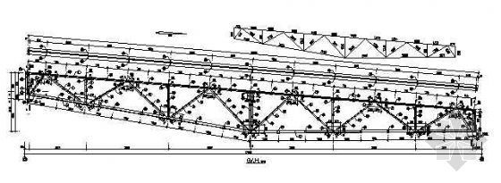 檩条拉条布置图资料下载-17米鱼腹式钢屋架详图及屋面布置图