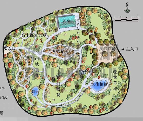 园林博览会大师园设计作品资料下载-2006沈阳世界园艺博览会——岩石园景观设计