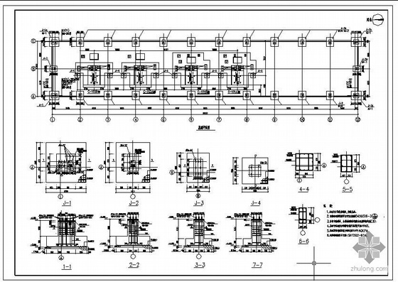 压缩厂房基础施工方案资料下载-某12米跨压缩机厂房结构设计图