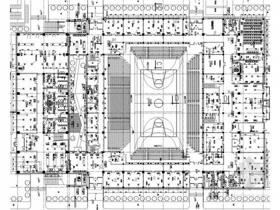 体育馆空调设计免费资料下载-[天津]著名大学院校体育场馆空调通风系统设计施工图（地源热泵系统）