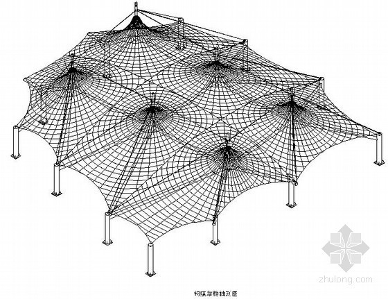 膜结构张拉膜资料下载-某地铁出口索膜结构设计图