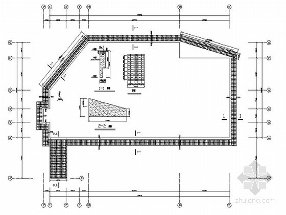 深层搅拌桩挡土墙资料下载-某深基坑三轴搅拌桩基坑围护结构图