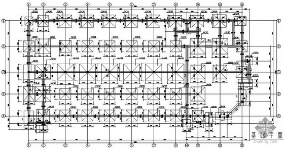 6层办公楼土建图资料下载-6°区某4层框架结构办公楼施工图