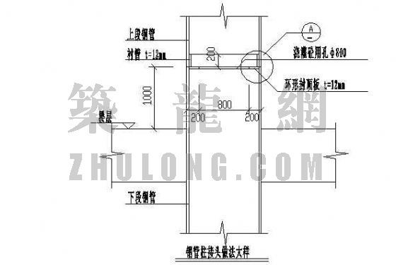 混凝土柱示意图资料下载-钢管混凝土柱安装示意图