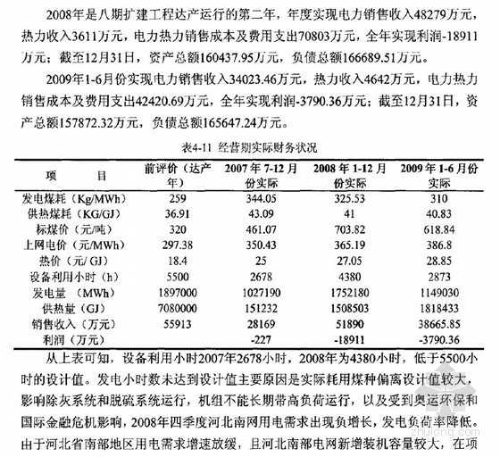 项目综合经济效益资料下载-[硕士]大唐保定热电厂八期扩建工程经济效益后评价研究[2011]