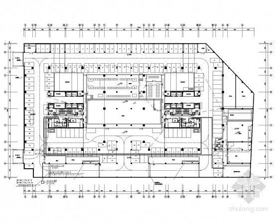 [四川]高层甲级写字楼强弱电施工图120张（甲级设计院 系统全面）-弱电平面 