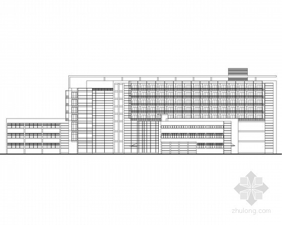 国际交流中心CAD资料下载-某大学国际交流会展中心建筑方案图