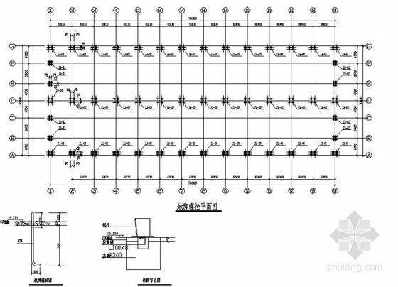 30米跨车间图纸资料下载-霍林郭勒市某30米跨生产车间结构设计图