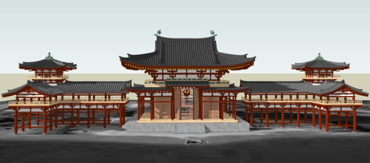 中式古建北京四合院资料下载-162个[日本古建]SU模型推荐收藏！