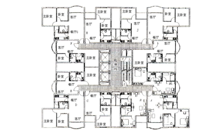 七层楼设计方案资料下载-11幢33层的高级豪华高层商住楼施工组织设计方案（共66页）