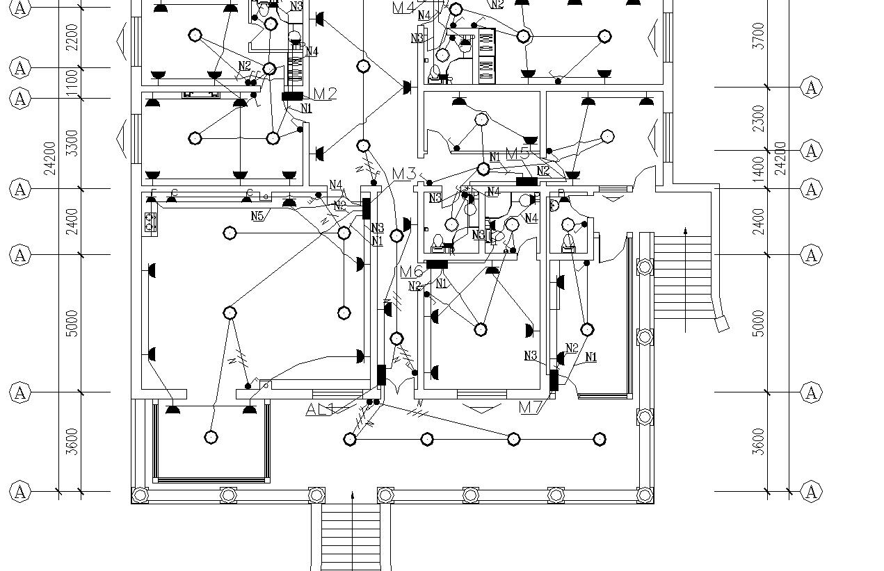 某北方别墅电气施工图纸