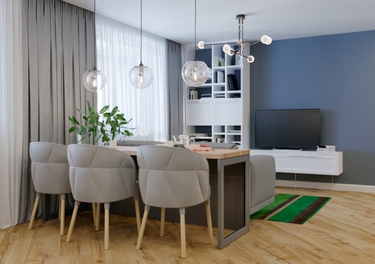 单身公寓室外资料下载-俄罗斯33m²北欧风单身公寓