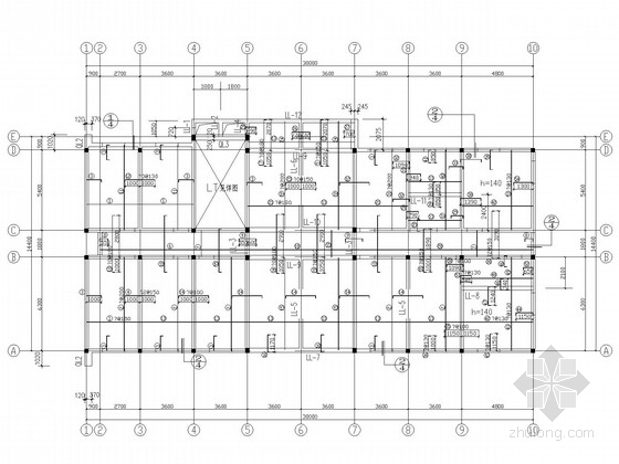 欧式三层办公楼施工图资料下载-三层砖混办公楼结构施工图