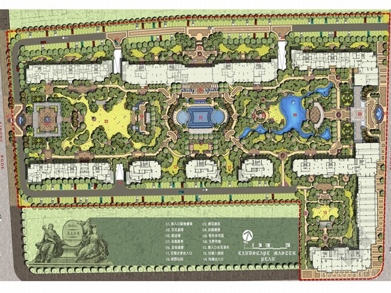 尊融皇室后花园资料下载-[杭州]尊融皇室后花园居住区景观设计方案