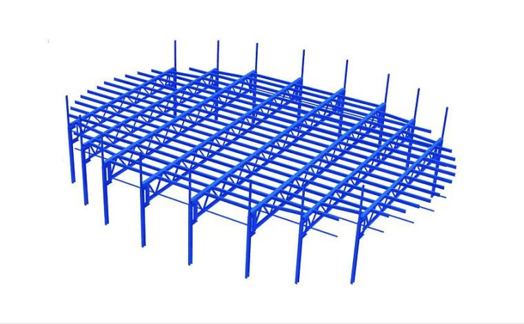 [晋江]创意园钢结构吊装专项施工方案（268页）-06 桁架轴测图