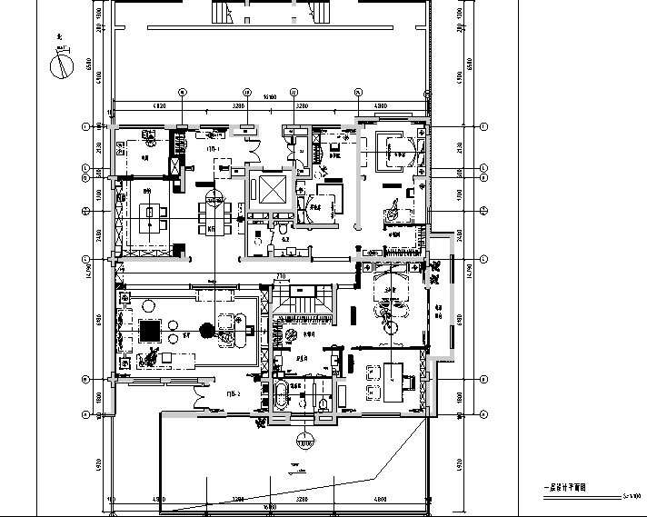 餐桌节点详图资料下载-[山东]原香溪谷360平米下跃户型样板间设计施工图（附效果图）