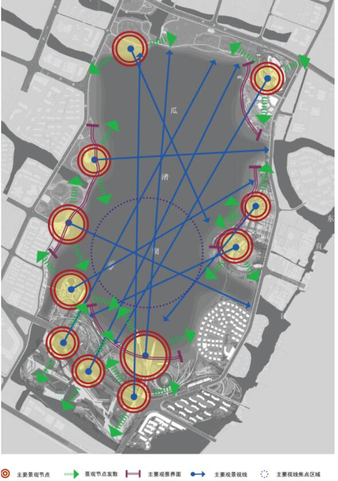 [浙江]“一轴一湖”城市设计之滨海环湖设计方案-设计次略分析