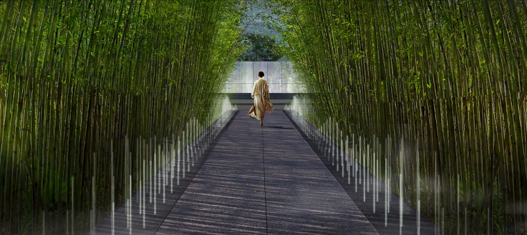 [杭州]未来城展览区景观规划设计（新中式风格）-[杭州]未来城展示区景观规划设计（新中式风格）A-5竹林效果图
