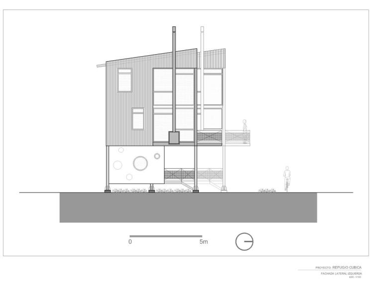 哥伦比亚方块小屋-4.REFUGIO_CUBICA-Fachada_lateral_izquierda