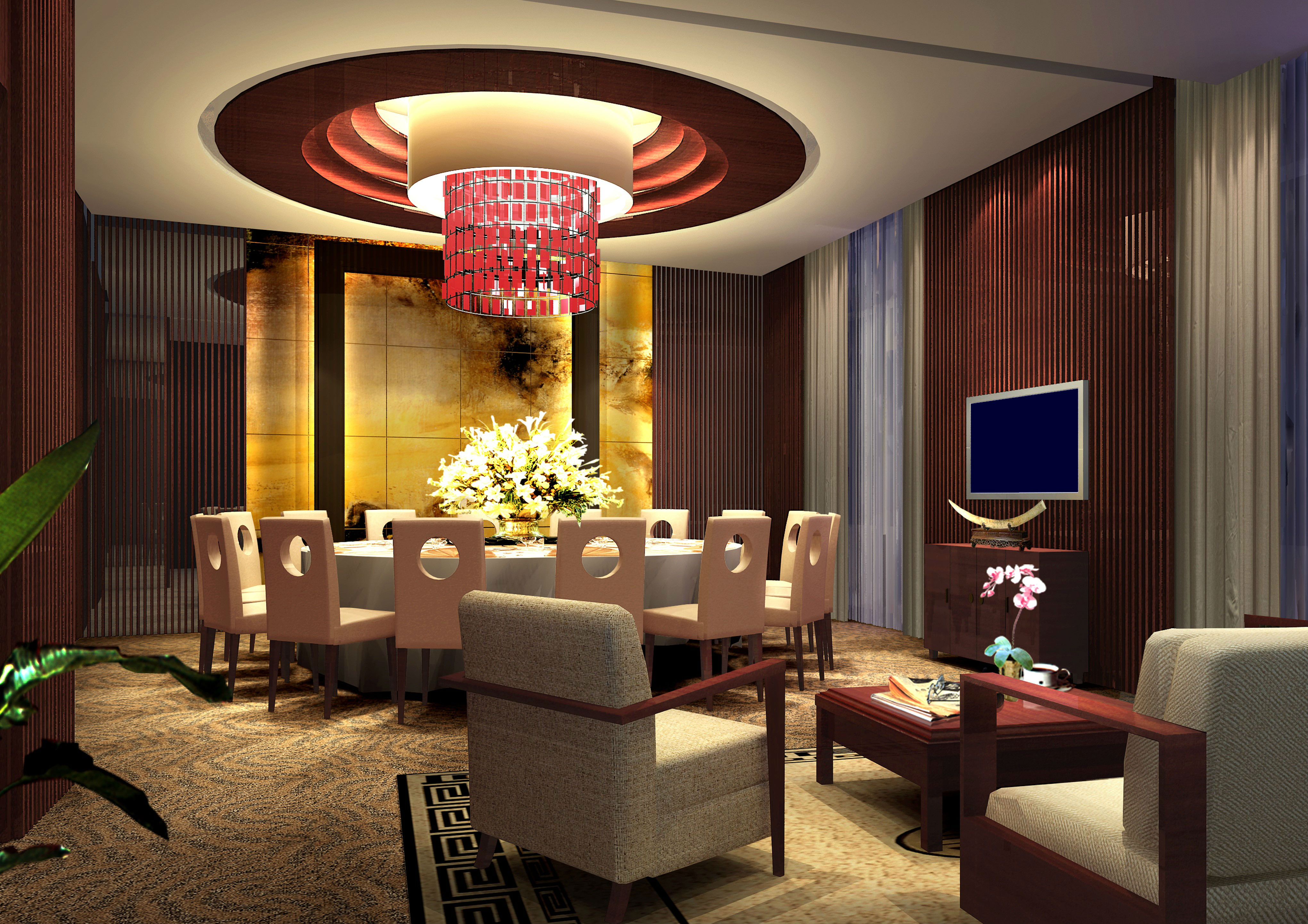 酒店豪华包厢效果图