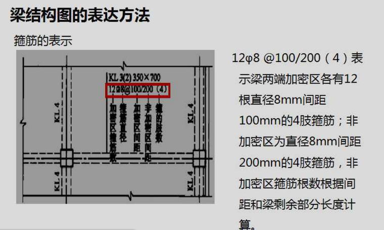 梁箍筋的肢数资料下载-箍筋的表示