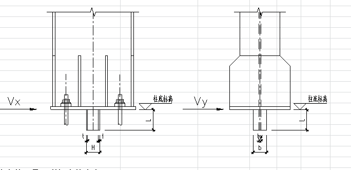 柱脚抗剪键验算资料下载-柱脚抗剪键计算（焊接H型钢）